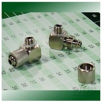 SMC type miniature pipe joint M-5HL-4 6 quick twist elbow PL4-M5 6-M5 M6 Mini all copper