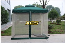 XCS brand eight-strand square anti-mosquito mesh umbrella Outdoor parasol garden umbrella sun umbrella with mesh umbrella