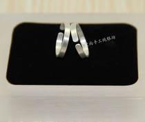 Original s99 sterling silver ring plain love men and women to ring simple open couple ring free lettering