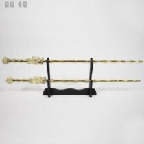 Send shelf whip bag double whip pure copper double whip double Mace solid whip bamboo whip dragon head whip not open blade