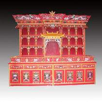 Tibetan Buddhist shrines Household painted Buddha table Multi-layer with door for table for cabinet Buddha cabinet Buddha hall custom Buddha cabinet