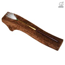 Yangzhou professional ear-picking tools deep wood handle copper wire slow dance light yarn stick handmade dial with a single root