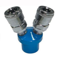 C- type pneumatic component quick connector self-locking round two-pass round two-way male and female connector 1 4 internal teeth
