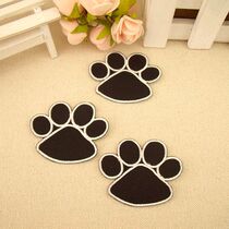 79 Cloth Patch Patch Down Jacket Decorative Appliqué DIY Fashion Clothes Jeans Small Black Puppy Paw Prints