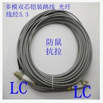 3 m sheathed optical fiber LC-FC FC-SC SC-ST multimode sheathed optical fiber jumper fiber anti-rat pressure resistant