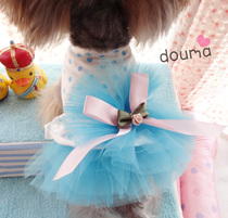 Retro Girl ~ Super Beauty Pet Fluffy Dress Pooch Teddy Yorker Summer Clothes Dress Dress Spring Summer