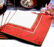 Manufacturer straight for color printed napkin Napkins Wedding Banquet Wine Cups Flower Arrangements Meal Cushion Paper Towels Wedding towels cloth 033