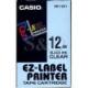 Casio CASIO Label signage machine ribbon XR-12X1 (12MM transparent bottom black character) with a length of 8 m