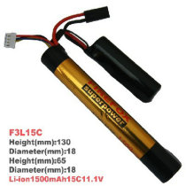 Firefox FIREFOX 1500 mAh 11.1v 15c Twin Column Type CQB Electric Model Lithium Battery