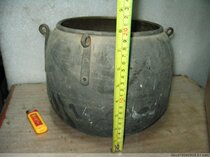 Copper miscellaneous pieces-copper soup Chizi copper soup jar collection props bag old bag really-