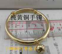 Four-leaf clover sinker high-quality pure brass bracelet bracelet ethnic style jewelry