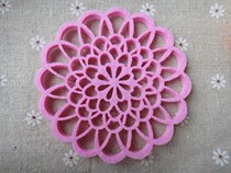 Special deal with non-woven felt thickened tea cup mat absorbent fabric coaster non-slip insulation mat