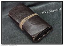 Hand Roll Cut Tobacco Bag Black Head Layer Cow Leather can be loaded with paper Smoke Paper Bit Original Handmade Special Price