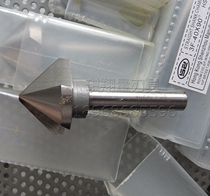 High speed steel straight handle corner knife Three - edge chamfer drill 90 ° chamfer milling cutter 6542 material