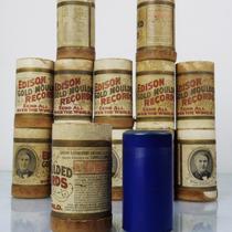 Western Antique Phonograph Edison Wax Cylinder Drum 4 min old object fittings small defect