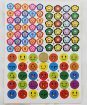 Kindergarten children Encourage Reward Praise Self-adhesive Stickers Smiley Face Flower Award Word flower Smiley Face Round Combination Sticker