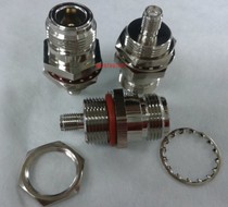 High frequency N SMA-KK signal adapter N female hexagon screw waterproof ring can be fixed rotating SMA outer screw inner hole