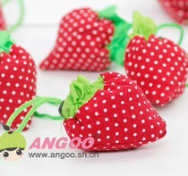 Single shot do not sell shopping eco bag folding bag handbag strawberry bag girl cute shopping bag