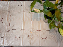 Export original single hand embroidered embroidered hand embroidered table cloth table bed cover piano cover towel hand embroidered foreign trade cloth art