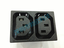 AC power socket two-way mother seat double mother seat two-seat card-type mother seat import Multinational Certification