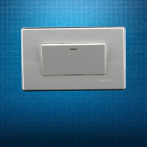 Simon 118 type 120 switch socket panel 51A silver side series one bit dual control one open dual control single open dual control