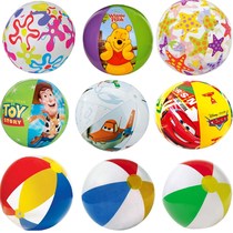 INTEX beach ball Inflatable ball thickened childrens water play toy Transparent big beach ball inflatable ball Swimming water ball