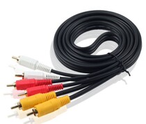 3 M AV line red yellow and white lotus line set-top box and TV cable audio video line three to three