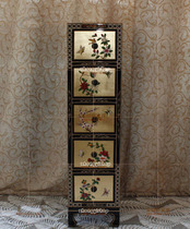 New Chinese Classical gold foil furniture hand-painted home cabinet CD cabinet storage cabinet storage cabinet display cabinet storage cabinet display cabinet
