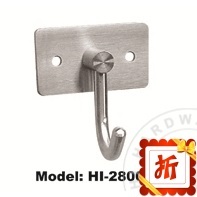 (Emperor Hardware) 304 stainless steel hanging hook solid thickened cloakroom bathroom kitchen hook row hook