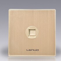  lsnuo Resno single computer socket A5 champagne gold all-aluminum brushed panel computer socket