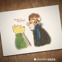 Taoyuan Leisure Scout SHERLOCK SHERLOCK Pooh Bears Tiger Roll Holmes Postcard