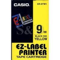 Casio CASIO Label signage machine ribbon XR-9YW1 (9MM yellow bottom black character) with a length of 8 m