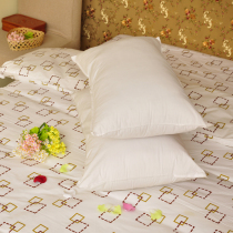 Hotel supplies white cotton pillow core health care neck protection single pillow pillow cotton 1 6kg