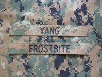 NT14-(spot) American custom: MCCUU jungle digital camouflage name bar