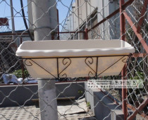 Iron Art Flower Racks accessories Love Lith 650 Long trough basin Balcony Species Vegetable Flower Pot frame Hanging Balcony Railing Flower Racks