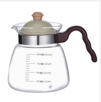  Promotion Elegant wind heat-resistant glass teapot Tea set Coffee pot can be heated over direct fire 1000 ml