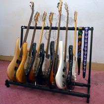 Multiple guitar display brackets three heads and five heads foldable piano stand Seven Guitars nine display rack A- shaped shelf