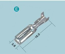 2 8 with lock 110 terminal plug spring copper terminal tinned white 0 3MM thickness DNVOU factory direct 20 installed
