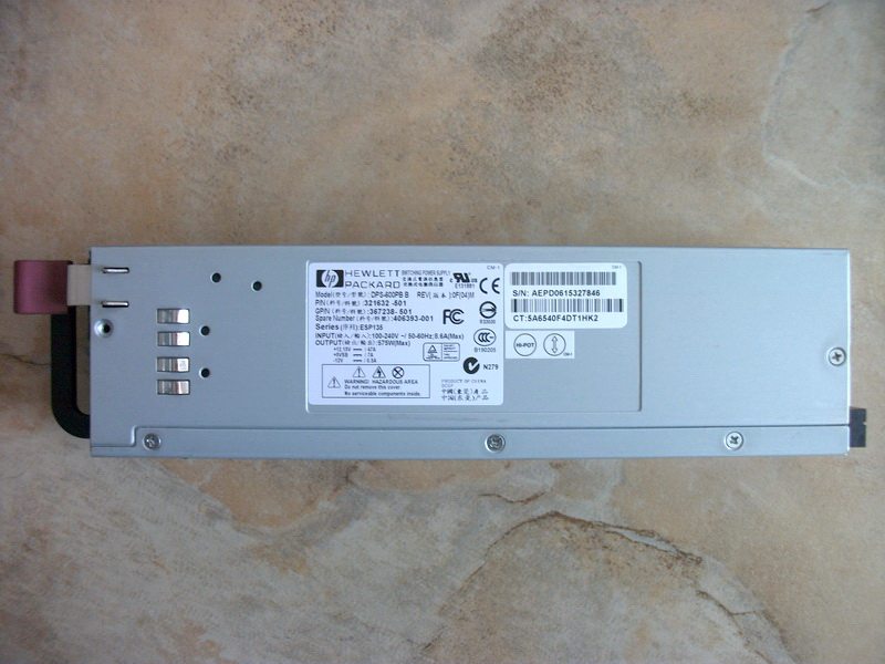 HP DL380G4 Server Power Supply 575W 321632-501 406393-001 DPS-600PB B