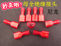 Nylon female insulated terminal block wire connector 0 5-1 5mm male and female cold-pressed plug spring FDFN1-250
