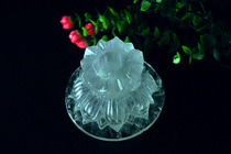 (Yuanyun) Crystal hand-operated warp wheel dedicated exquisite lotus base large medium