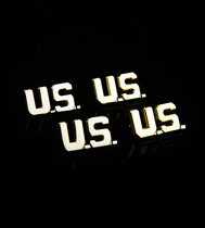 American metal badge American US collar flower American collar flower pure copper collar flower