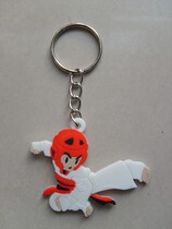 New Taekwondo trinkets with red head guard rubber