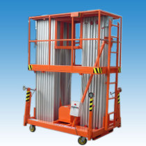 Aluminium alloy hydraulic lifter Three-mast-type hydraulic lifting platform ladder