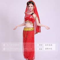 Ethnic minority clothing Xinjiang Uyghur clothes belly dance India dress West Journey to white bone fine stage acting out of costume