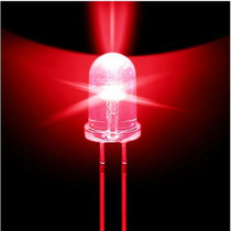 5mm red light red red light F5 bright straight insert round head white red LED 1000 Pack = 19 yuan