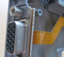 Fujitsu FMV-670MC3 laptop external display interface VGA port original disassembly