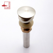 Submarine water drain stainless steel large mushroom bounce basin wash hand face glass basin without overflow hole CQ-3