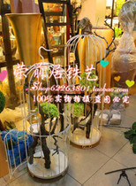Eurostyle Iron Art Bird Cage Subdecoration Bird Cage Sub Photography Props Hotel Lobby Restaurant Teahouse Decorations