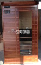 Special price Red cedar single Tomalin sweat steam room Sauna box Light wave room Foot bath barrel Aerobic sauna